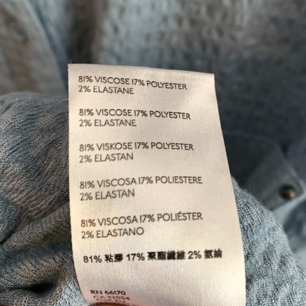 Free People Blue Solid Hidden Valley Button Down Long Sleeve Shirt - Picture 6 of 8